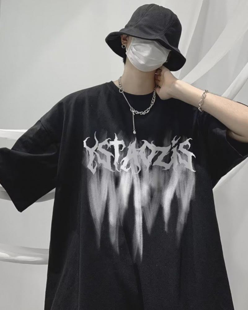【Jeunife】 ロゴモチーフ半袖Tシャツ