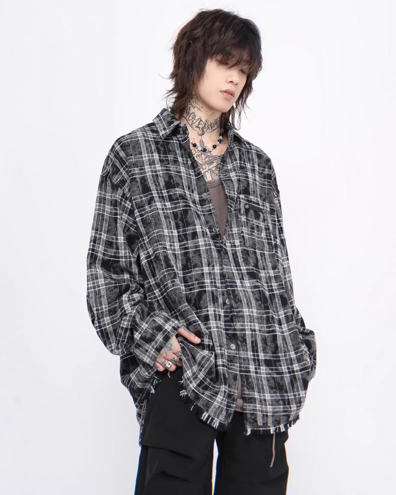 【Jeunife】チェックシャツ