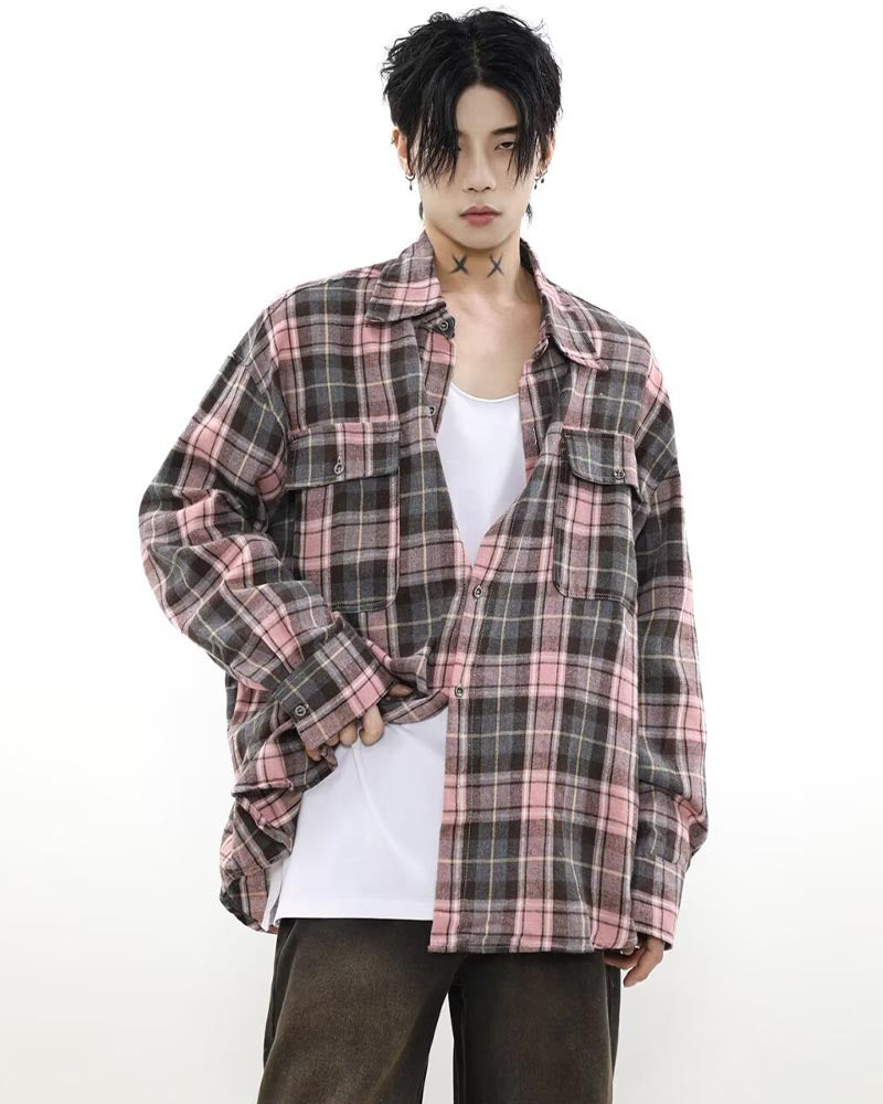 【Jeunife】チェックシャツ