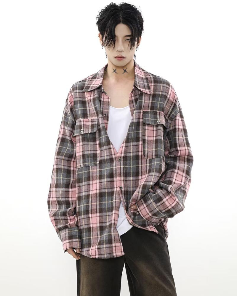 【Jeunife】チェックシャツ