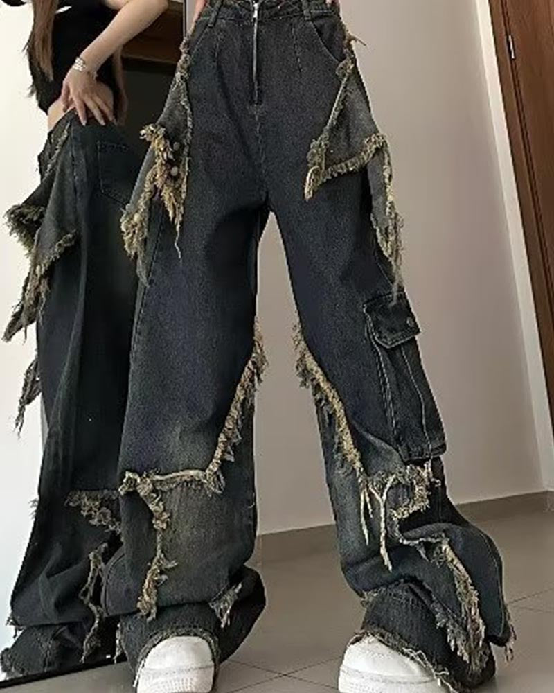 【Jeunife】 デニムパンツ